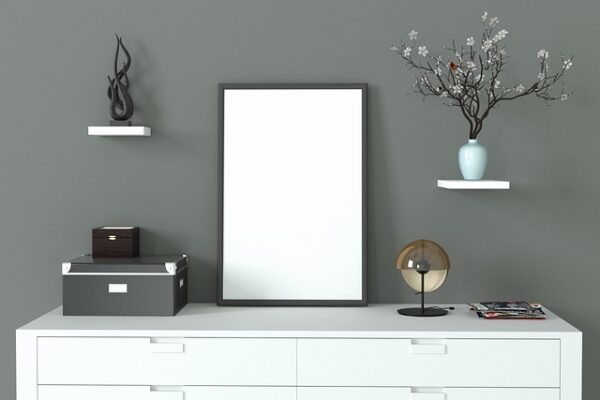 Svart ram 40x50